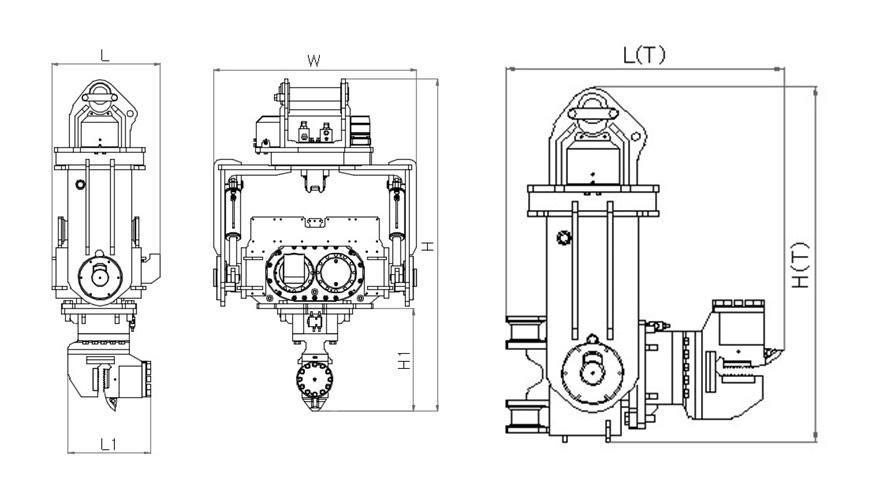 Tilting Type dimension reference